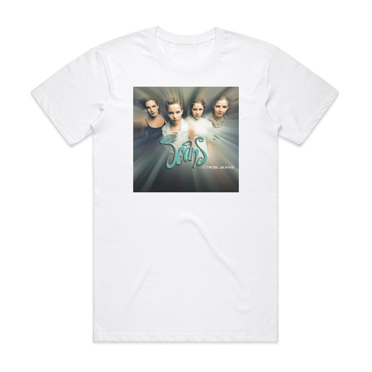 Jeans Tr3Sjeans Album Cover T-Shirt White
