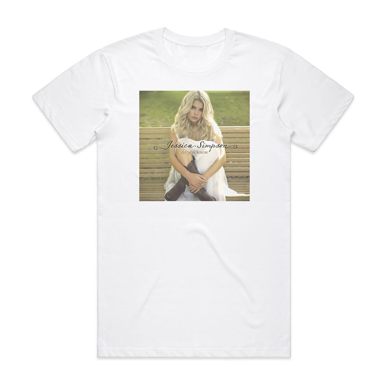 Jessica Simpson Do You Know Album Cover T-Shirt White