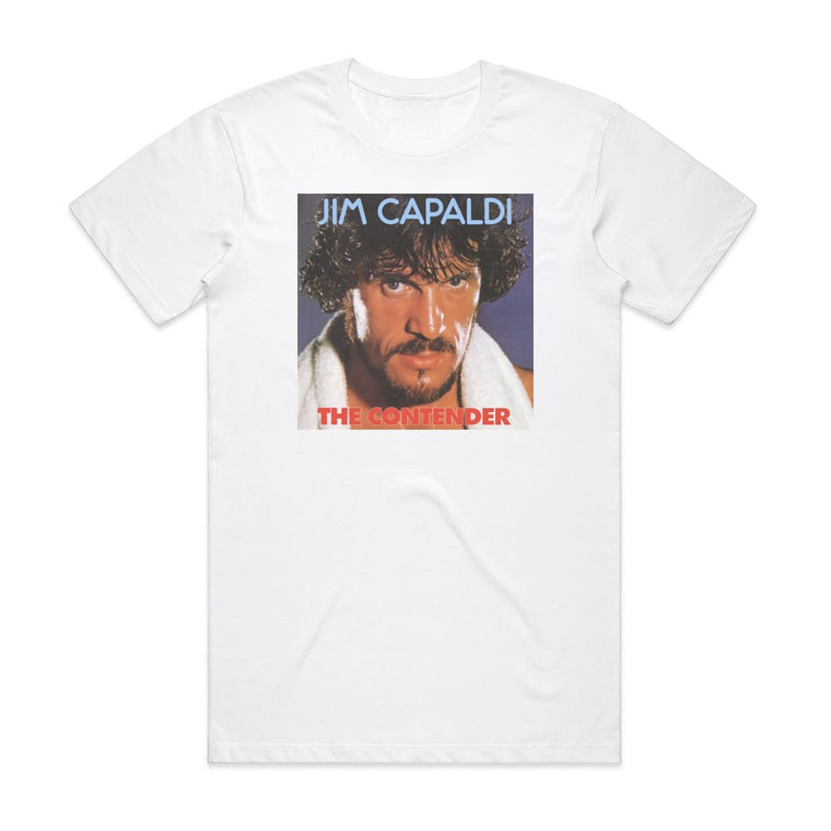 Jim Capaldi The Contender Album Cover T-Shirt White