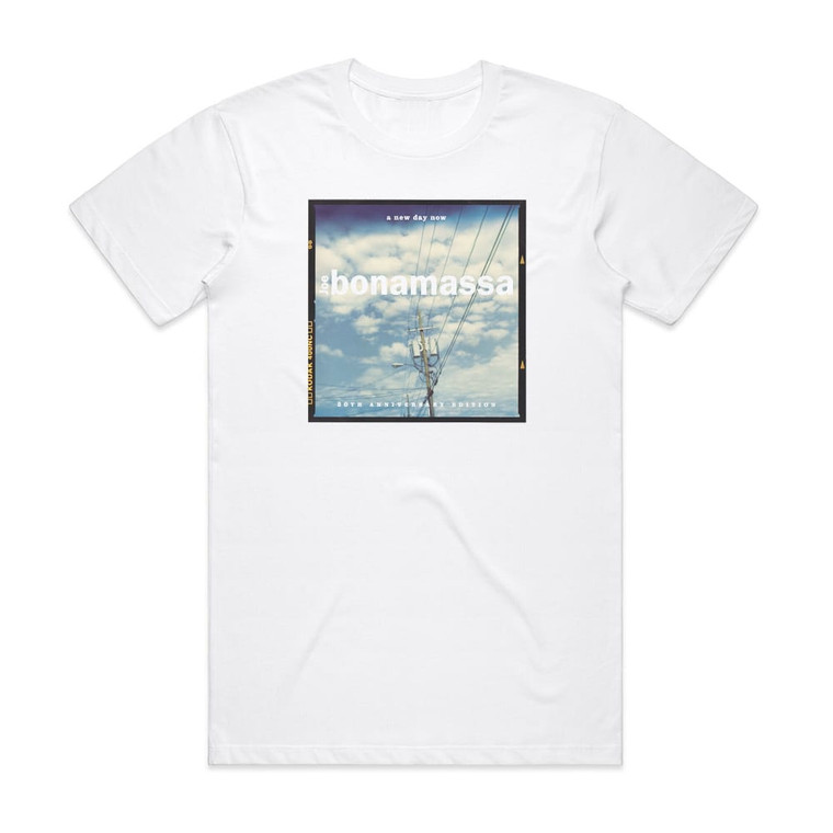 Joe Bonamassa A New Day Now 20Th Anniversary Edition Album Cover T-Shirt White