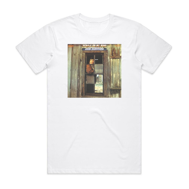 John Hartford Gentle On My Mind And Other Originals Album Cover T-Shirt White