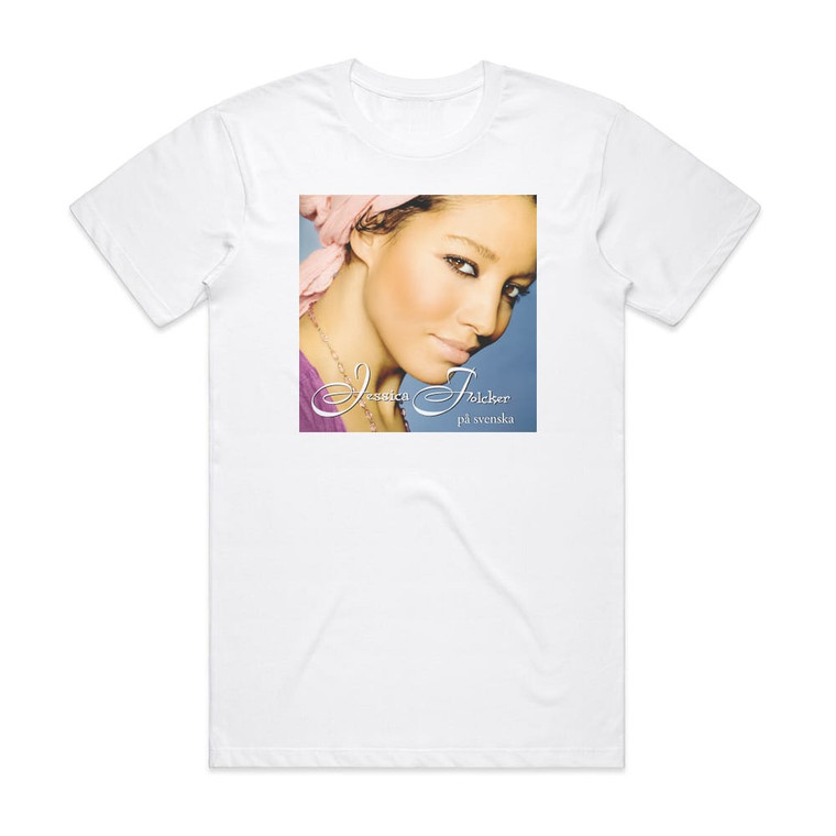 Jessica Folcker P Svenska Album Cover T-Shirt White