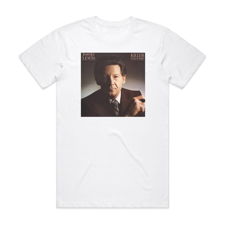 Jerry Lee Lewis Killer Country Album Cover T-Shirt White