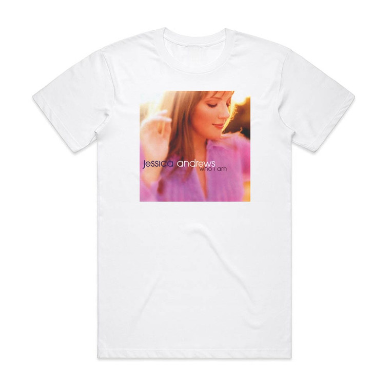 Jessica Andrews Who I Am Album Cover T-Shirt White