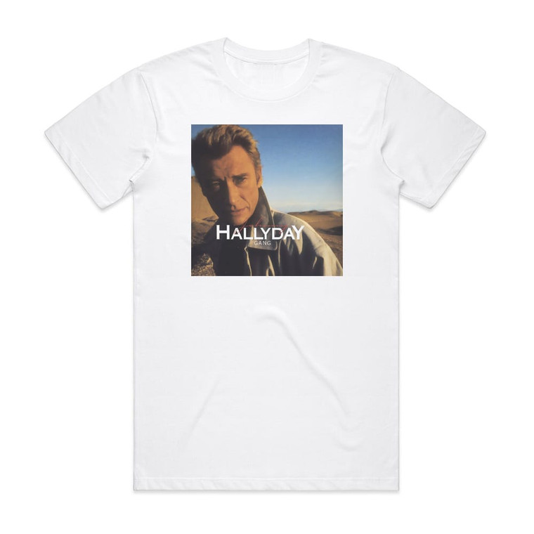 Johnny Hallyday Gang Album Cover T-Shirt White