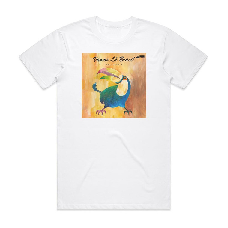 Jazztronik Vamos La Brasil Album Cover T-Shirt White