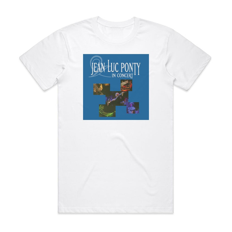 Jean-Luc Ponty In Concert Album Cover T-Shirt White