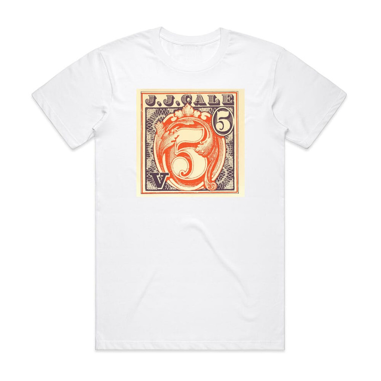 JJ Cale 5 Album Cover T-Shirt White