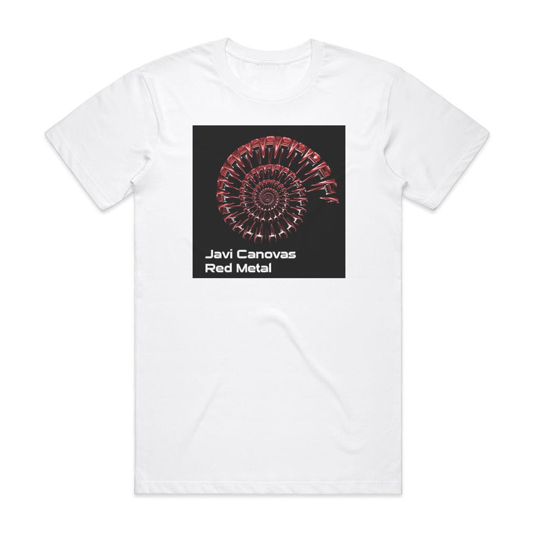 Javi Canovas Red Metal Album Cover T-Shirt White