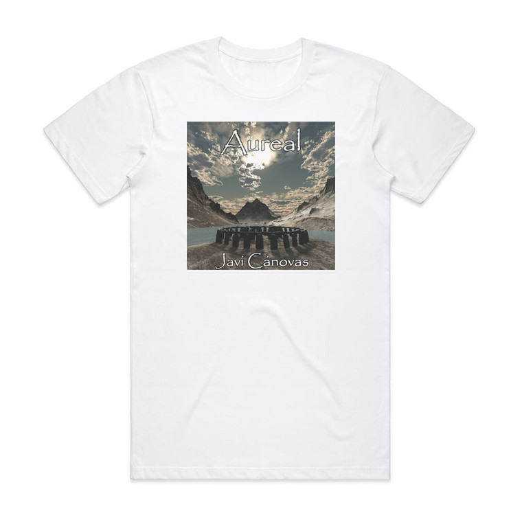 Javi Canovas Aureal Album Cover T-Shirt White