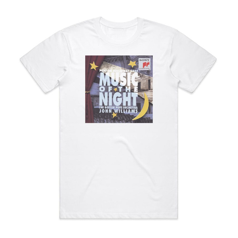 John Williams Music Of The Night Album Cover T-Shirt White