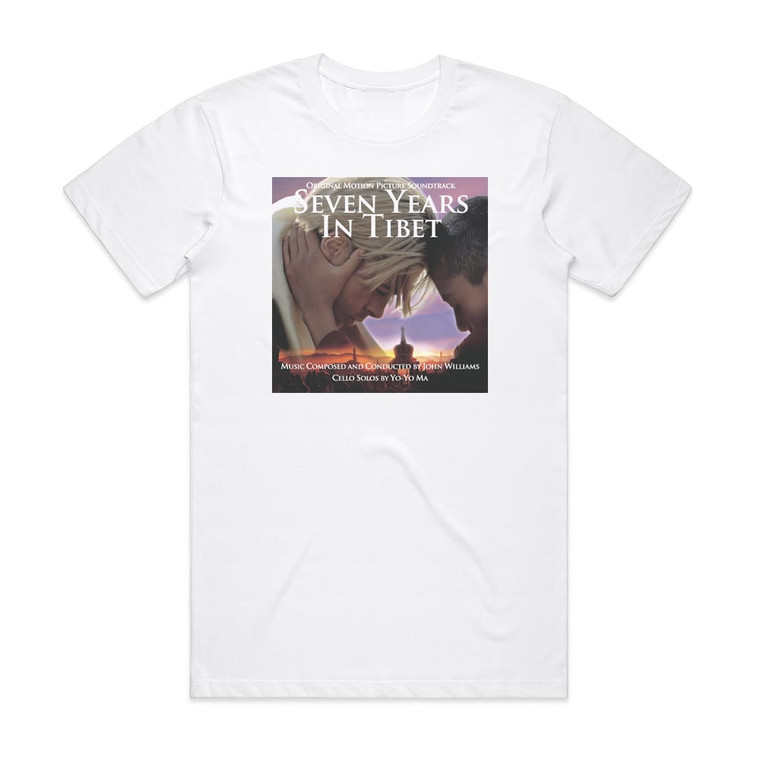 John Williams Seven Years In Tibet Album Cover T-Shirt White