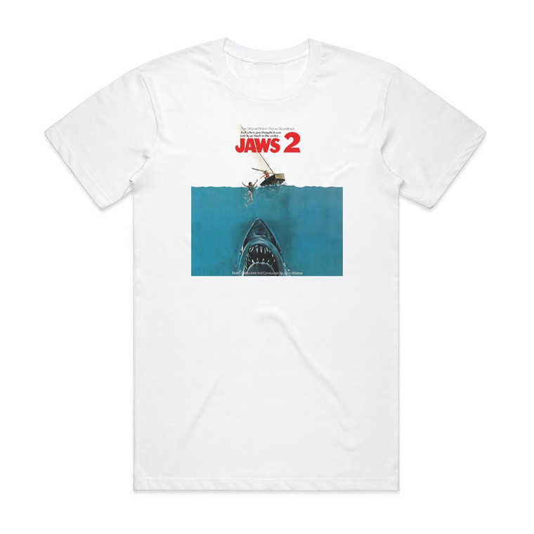 John Williams Jaws 2 1 Album Cover T-Shirt White
