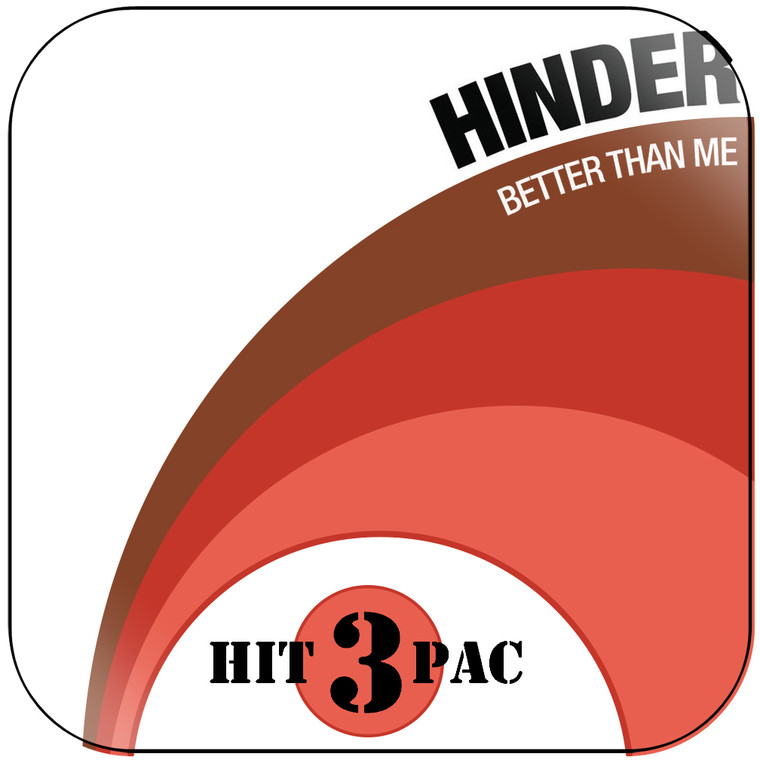 Hinder Better Than Me Hit Pack Album Cover Sticker