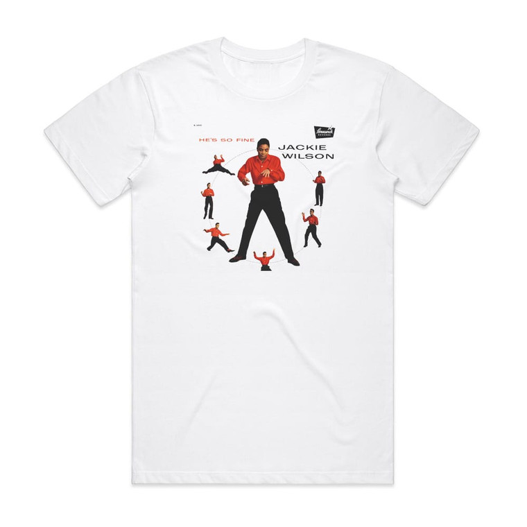 Jackie Wilson Hes So Fine Album Cover T-Shirt White