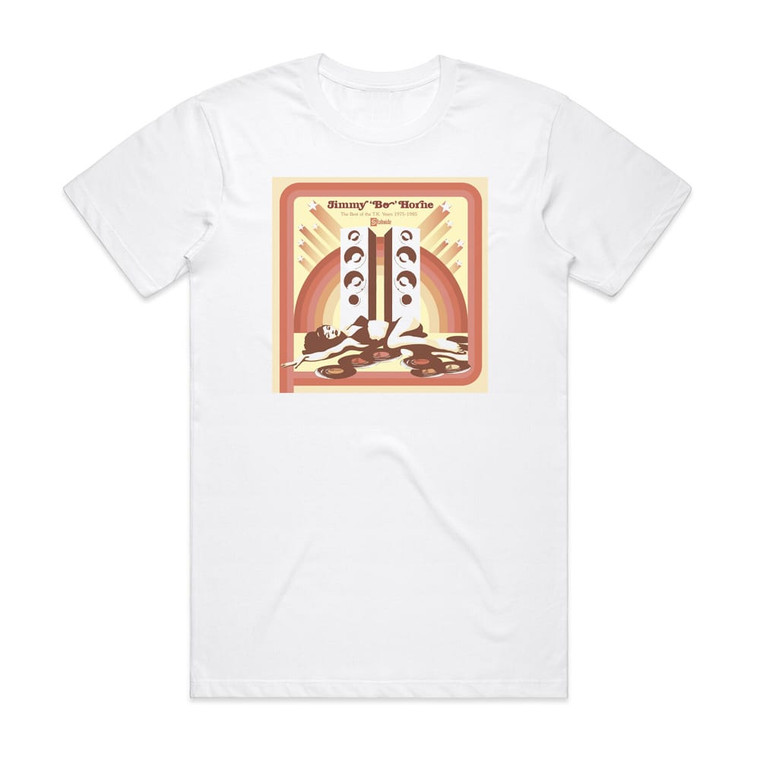Jimmy Bo Horne The Best Of The Tk Years 1975 1985 Album Cover T-Shirt White