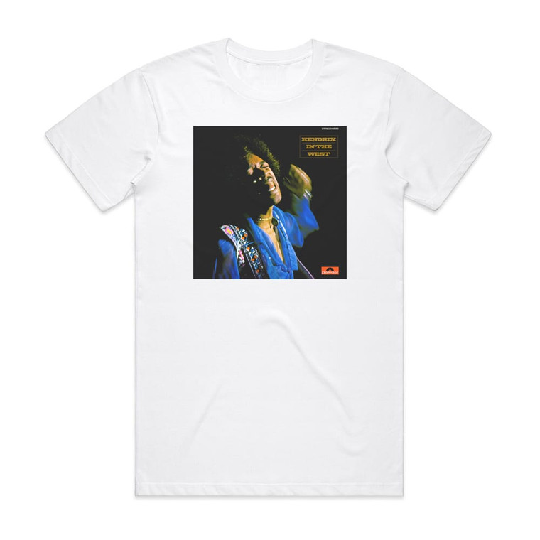 Jimi Hendrix Hendrix In The West Album Cover T-Shirt White