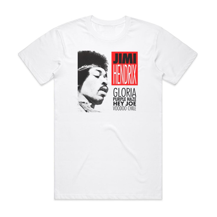 Jimi Hendrix Gloria 2 Album Cover T-Shirt White