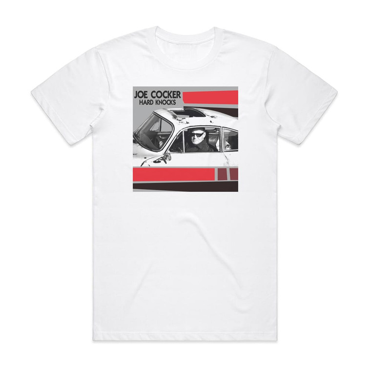 Joe Cocker Hard Knocks Album Cover T-Shirt White