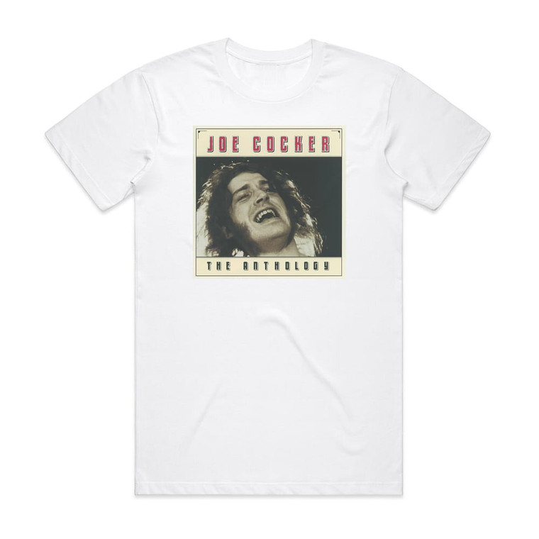 Joe Cocker The Anthology Album Cover T-Shirt White