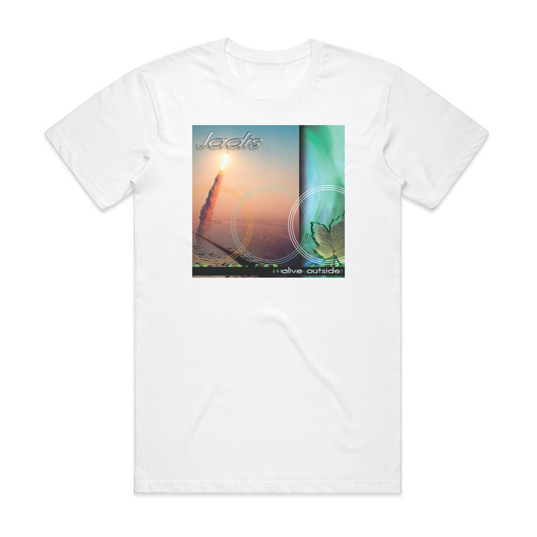 Jadis Alive Outside Album Cover T-Shirt White