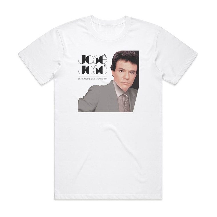 Jose Jose El Prncipe De La Cancin Album Cover T-Shirt White