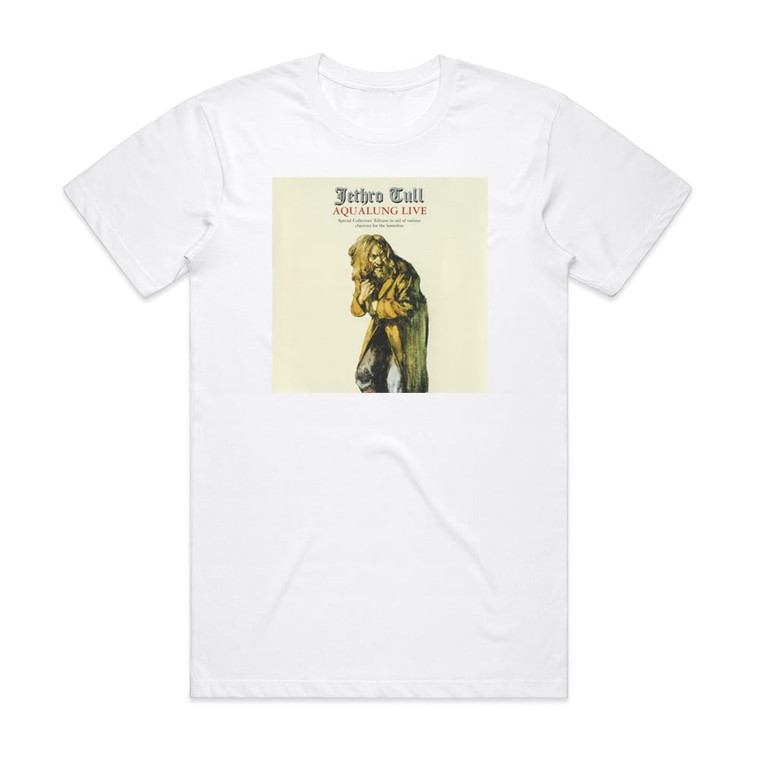 Jethro Tull Aqualung Live Album Cover T-Shirt White