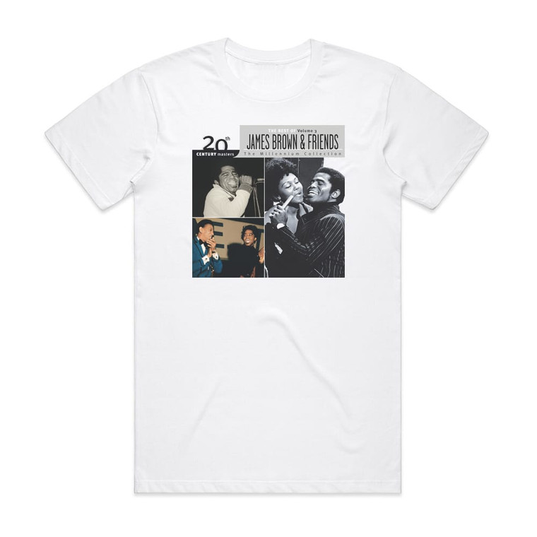 James Brown 20Th Century Masters The Millennium Collection The Best Of J Album Cover T-Shirt White