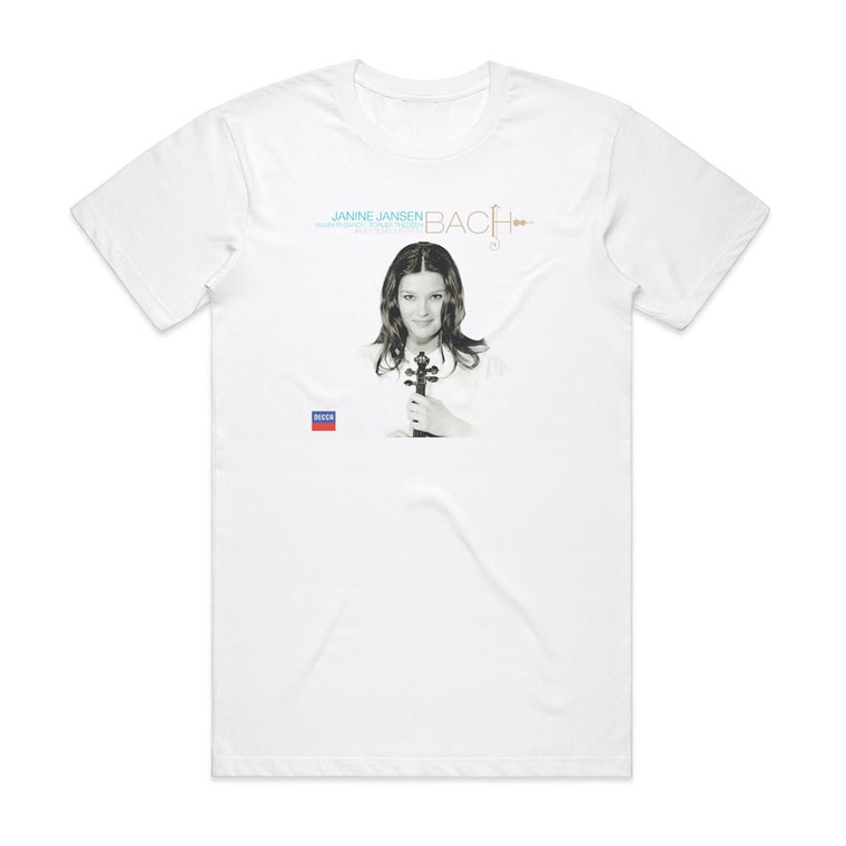 Johann Sebastian Bach Bach Inventions Partita Feat Violin Janine Jansen 1 Album Cover T-Shirt White