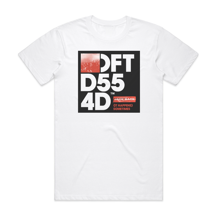 Jack Back It Happens Sometimes Album Cover T-Shirt White