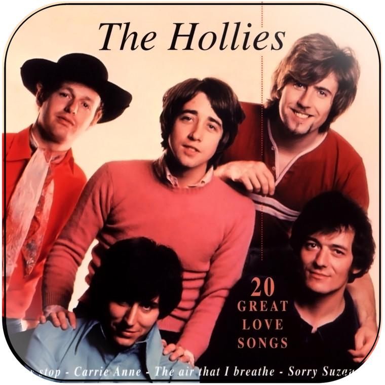 The Hollies 20 Great Love Songs Album Cover Sticker