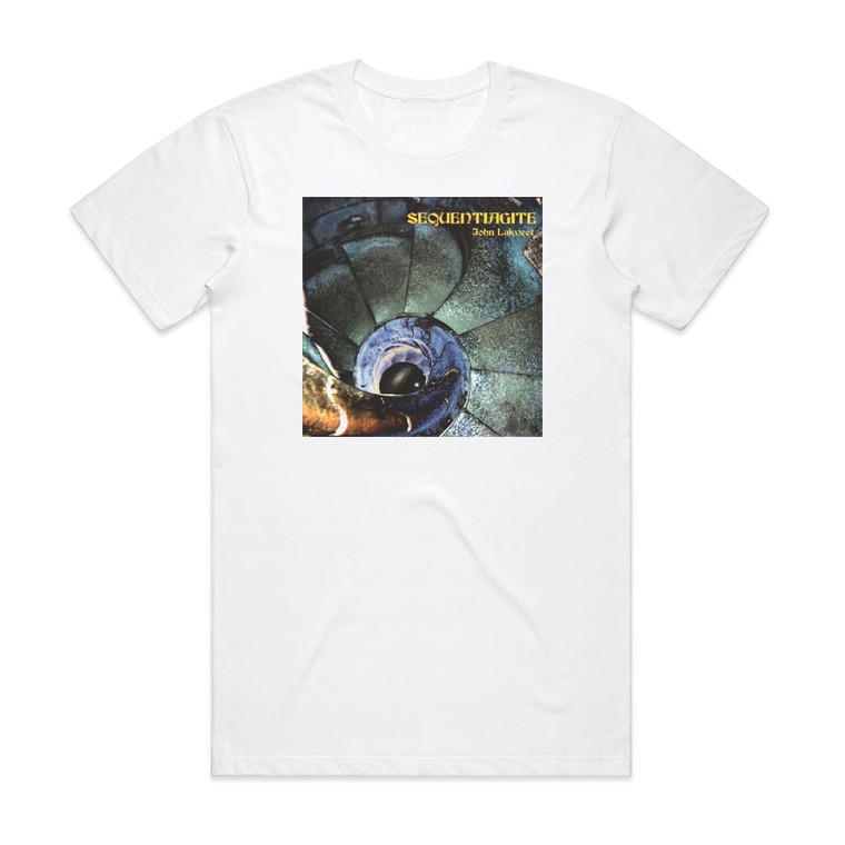 John Lakveet Sequentiagite Album Cover T-Shirt White
