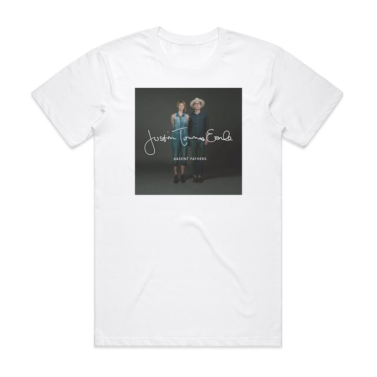 Justin Townes Earle Absent Fathers Album Cover T-Shirt White