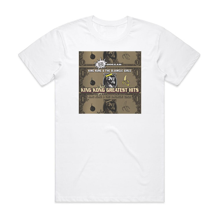 King Kong and D Jungle Girls King Kong Greatest Hits Album Cover T-Shirt White