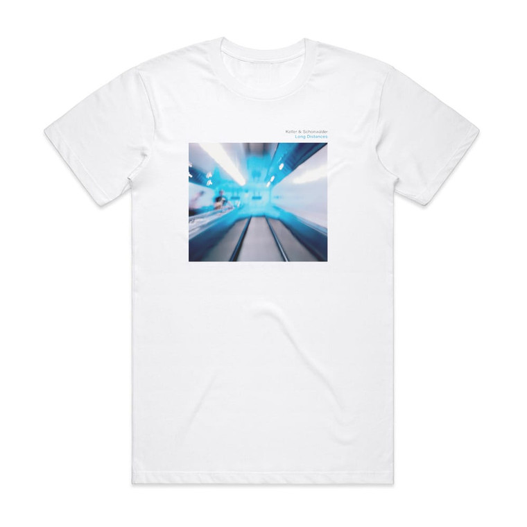 Keller and Schonwalder Long Distances Album Cover T-Shirt White
