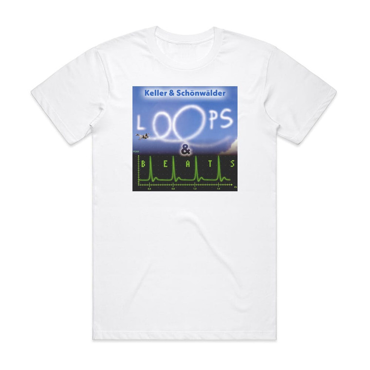 Keller and Schonwalder Loops Beats 1 Album Cover T-Shirt White