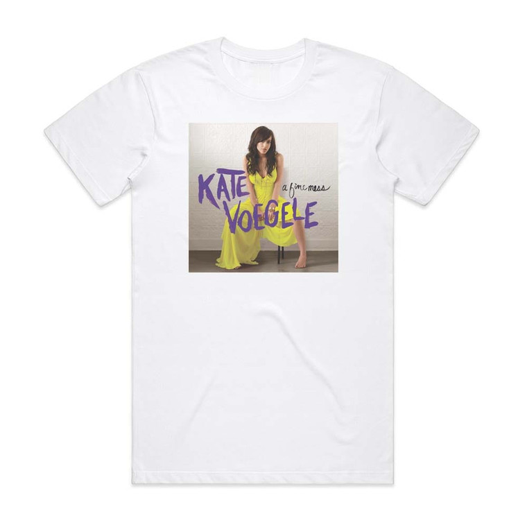 Kate Voegele A Fine Mess Album Cover T-Shirt White