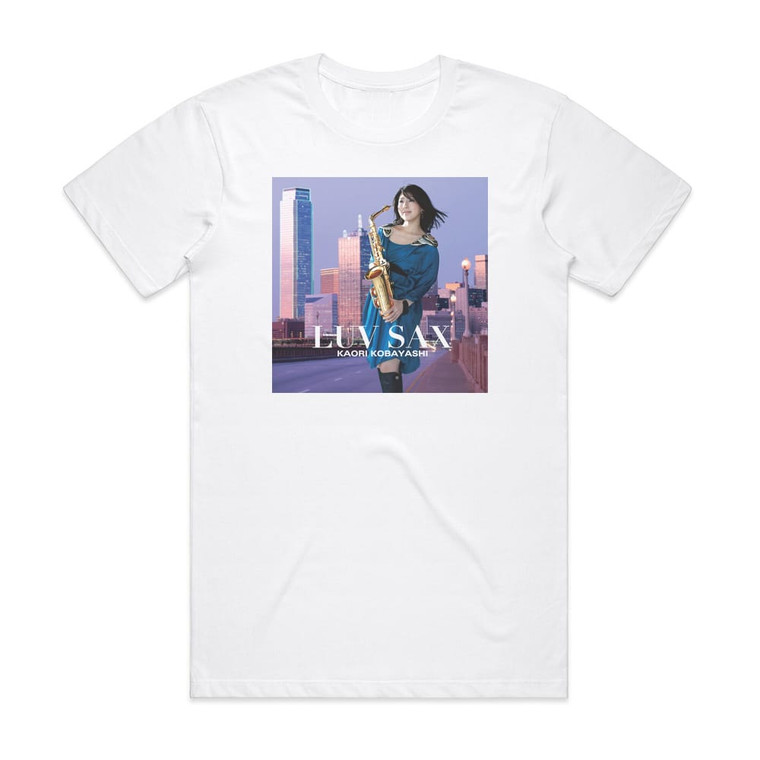 Kaori Kobayashi Luv Sax Album Cover T-Shirt White