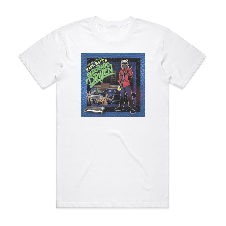 Kool Keith El Dorado Driven Album Cover T-Shirt White