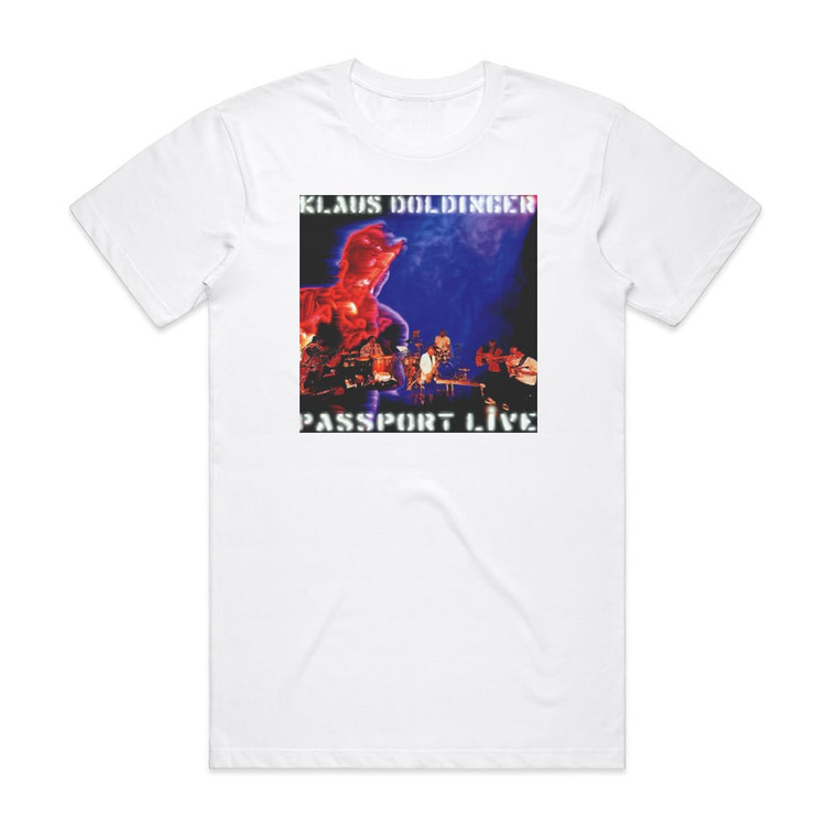 Klaus Doldinger Passport Live Album Cover T-Shirt White