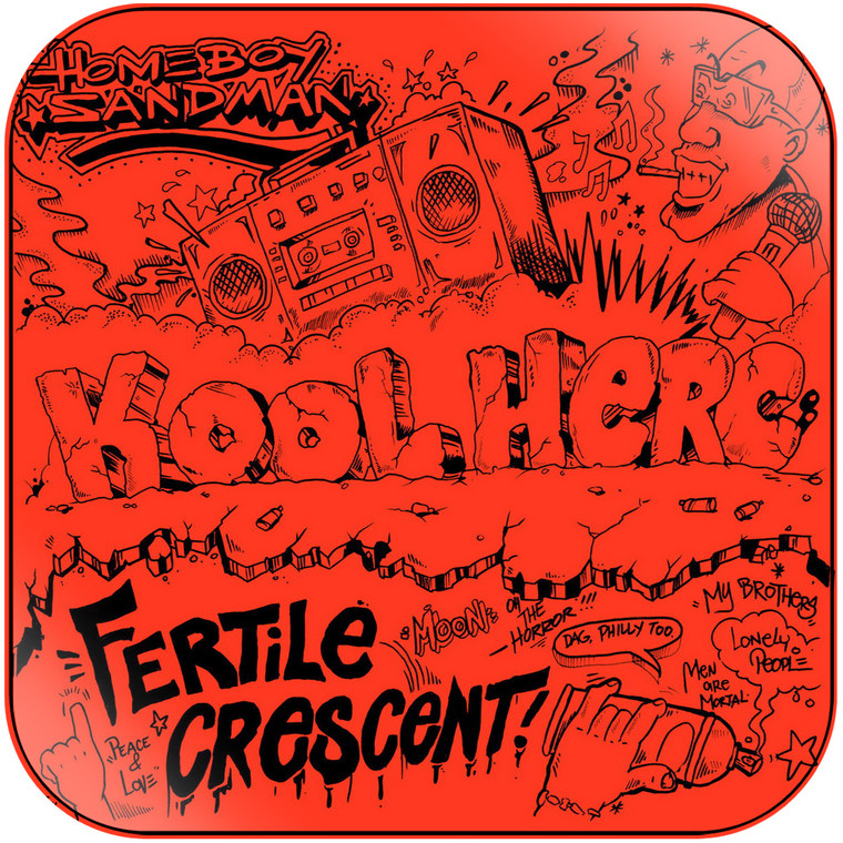 Homeboy Sandman Kool Herc Fertile Crescent Album Cover Sticker