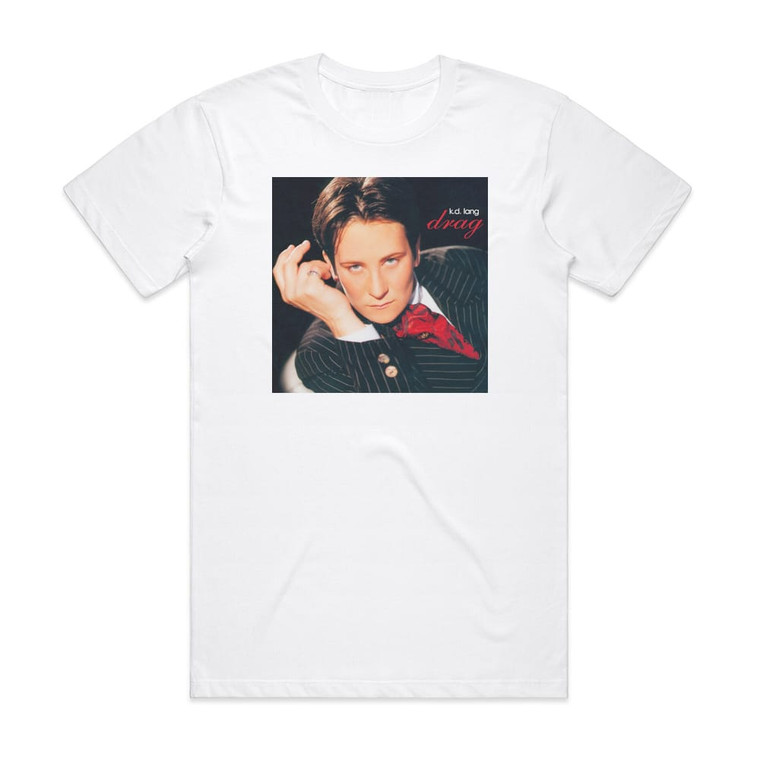 KD Lang Drag Album Cover T-Shirt White