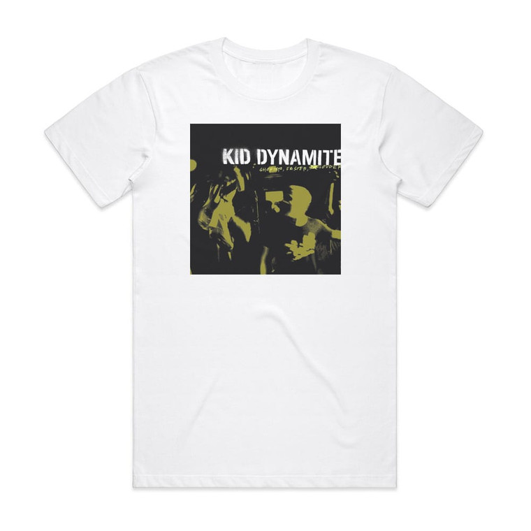 Kid Dynamite Shorter Faster Louder Album Cover T-Shirt White