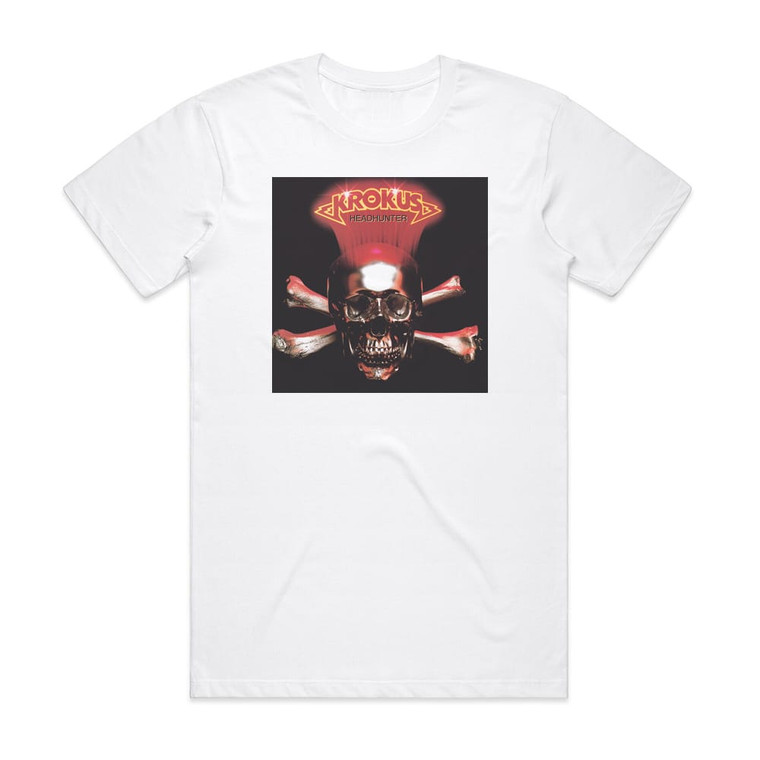 Krokus Headhunter Album Cover T-Shirt White