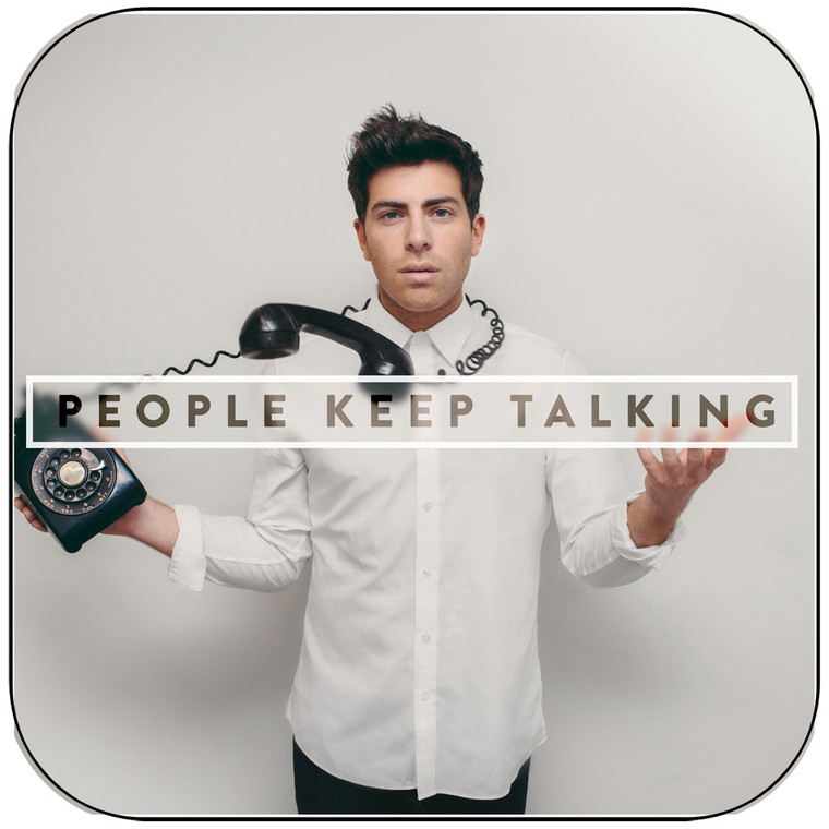 Hoodie Allen People Keep Talking Album Cover Sticker