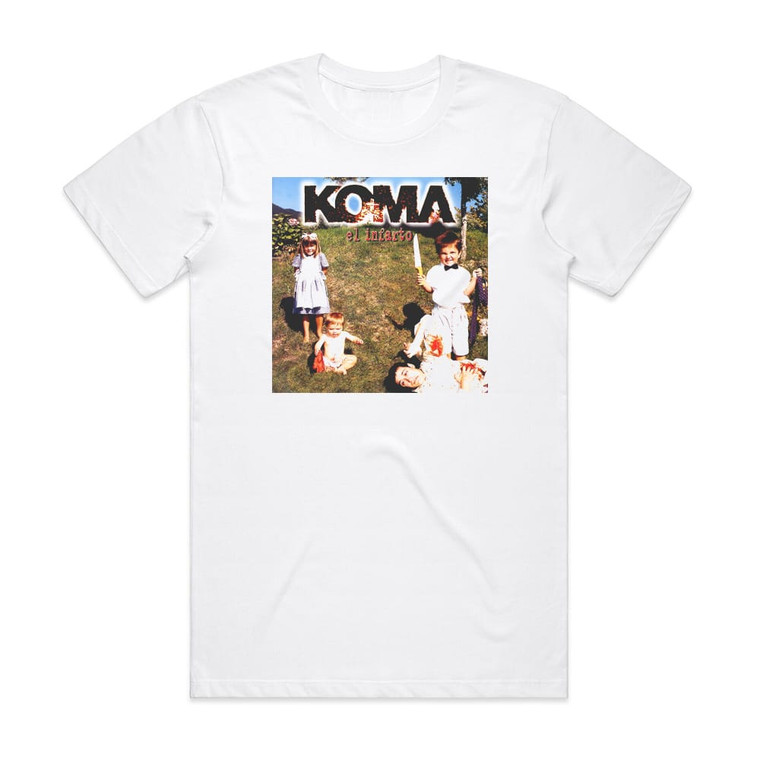 Koma El Infarto Album Cover T-Shirt White