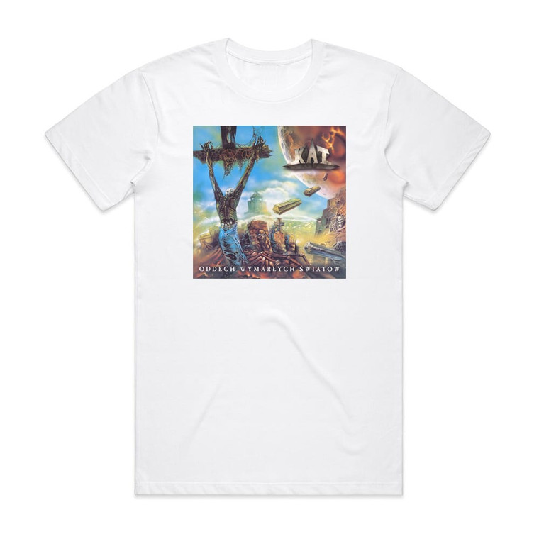KAT Oddech Wymarych Wiatw Album Cover T-Shirt White