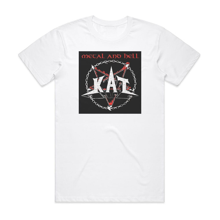 KAT Metal And Hell Album Cover T-Shirt White