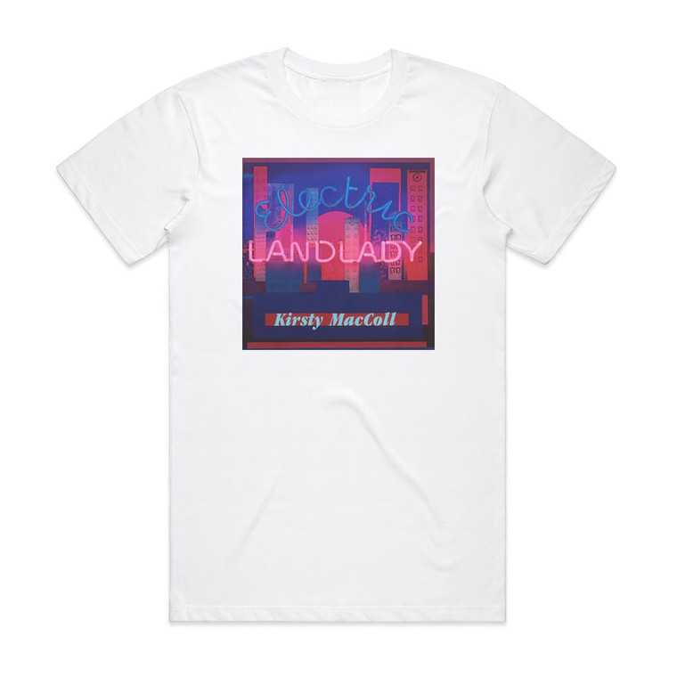 Kirsty MacColl Electric Landlady Album Cover T-Shirt White