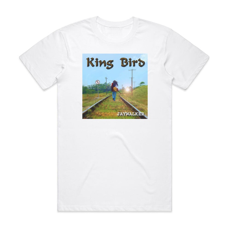 King Bird Jaywalker 1 Album Cover T-Shirt White